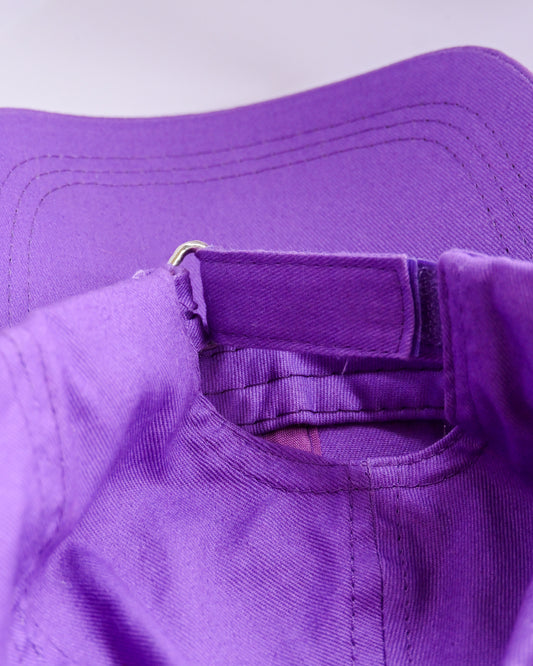 Upcycled Dad Hat: Purple Beetle