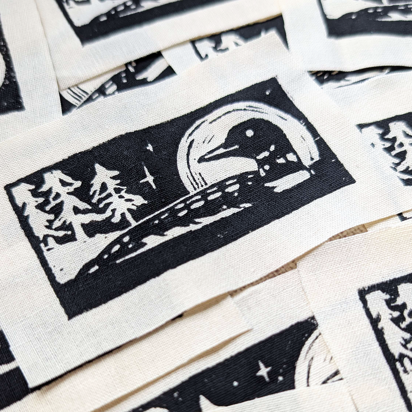 Loon Blockprint Patch