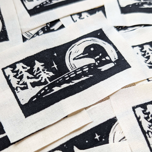 Loon Blockprint Patch