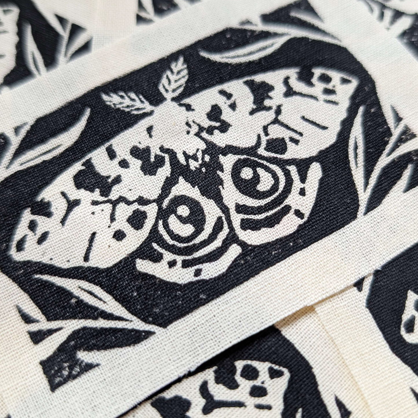 Io Moth Blockprint Patch