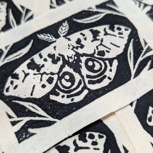 Io Moth Blockprint Patch
