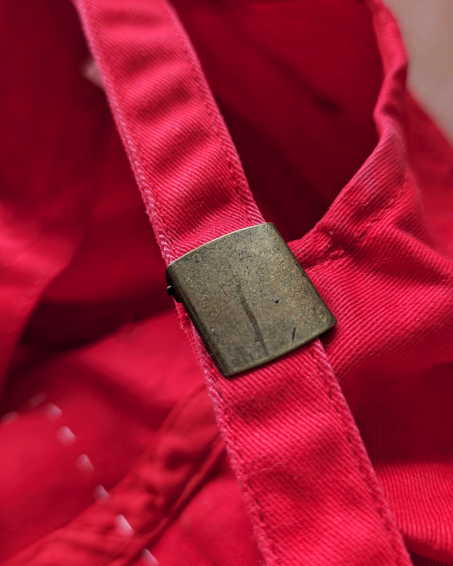 Upcycled Dad Hat: Red Moth