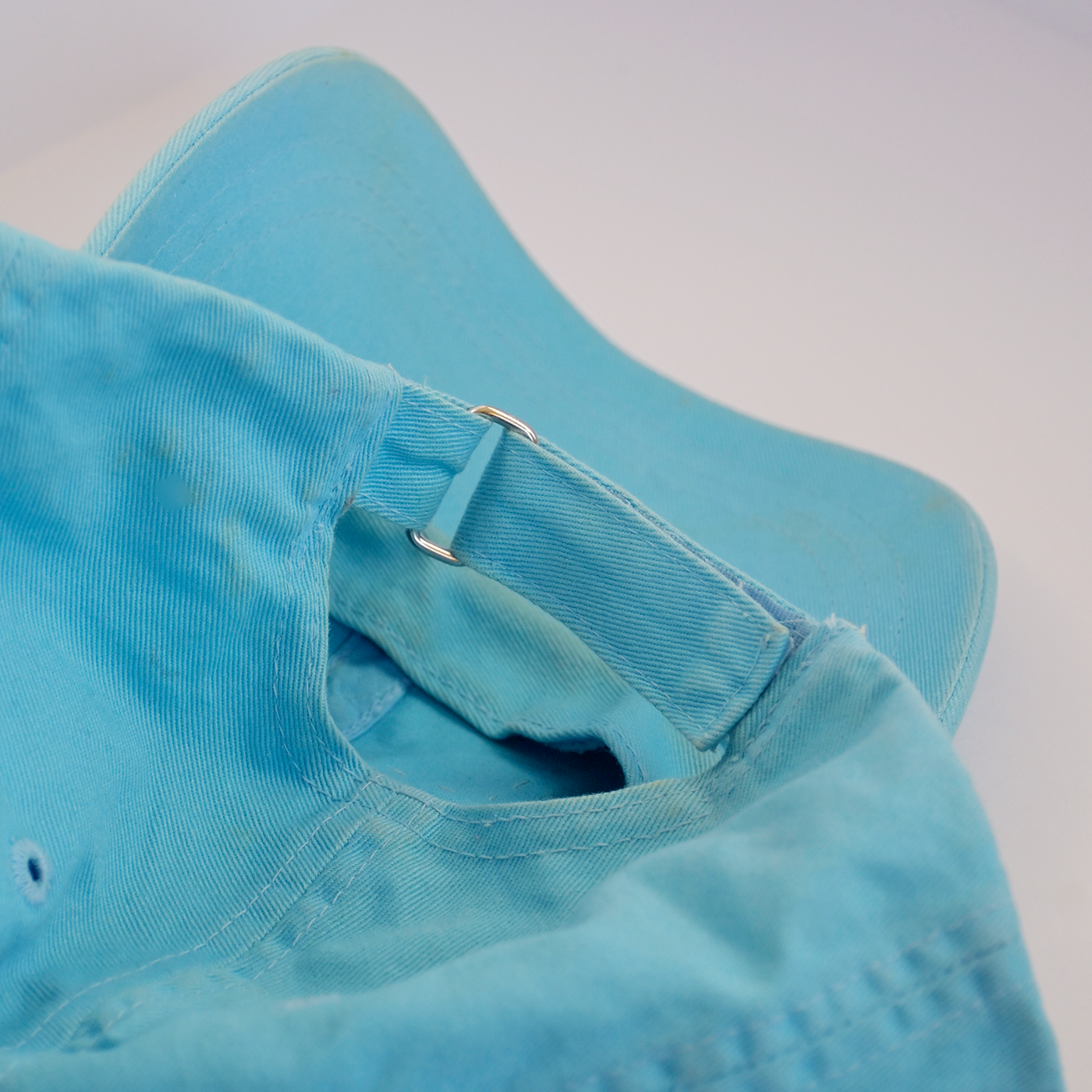 Upcycled Dad Hat: Teal Loon