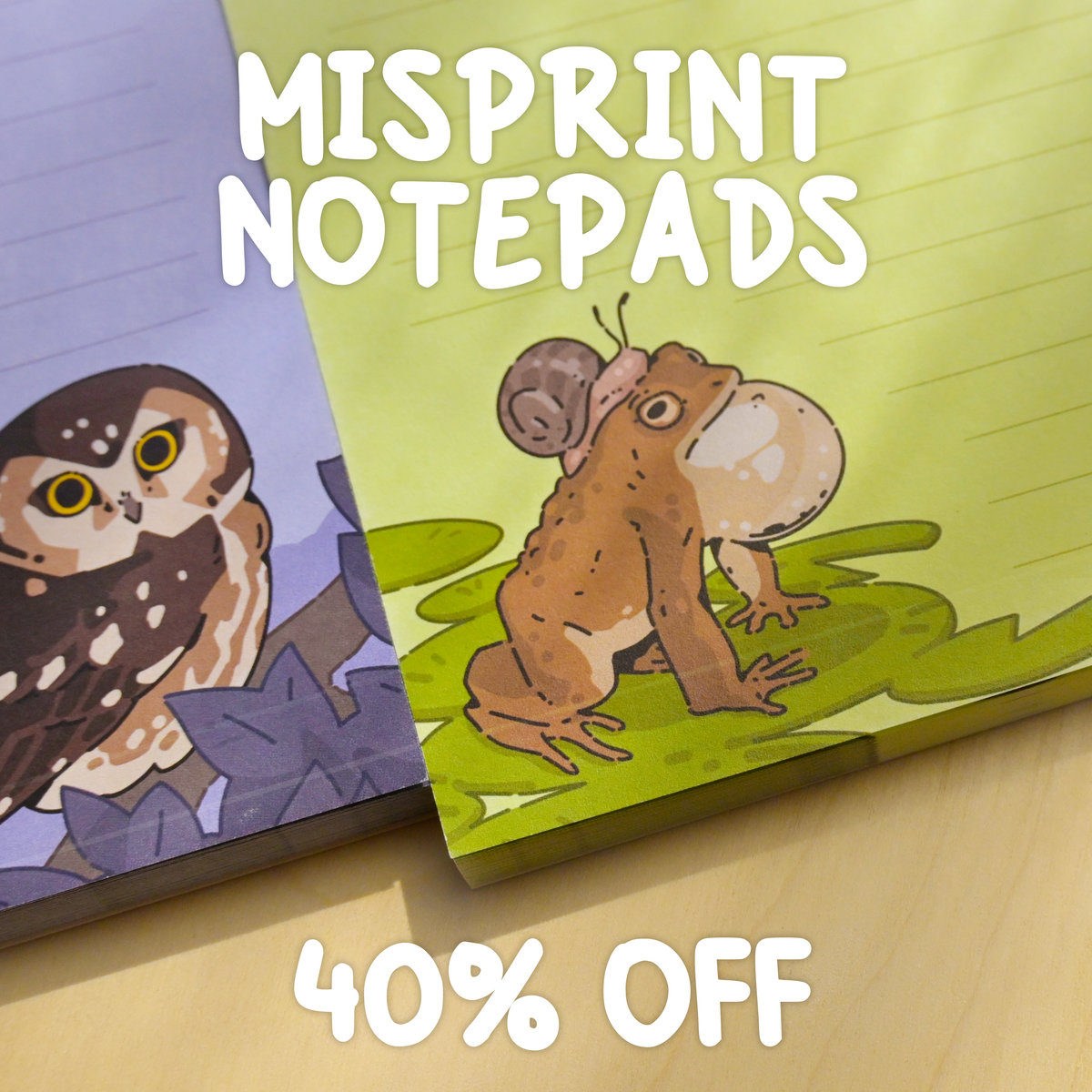 Misprint Notepads - 40% off