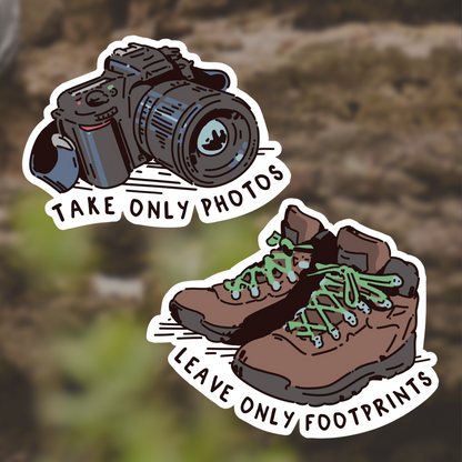 Footprints/Photos Sticker Set