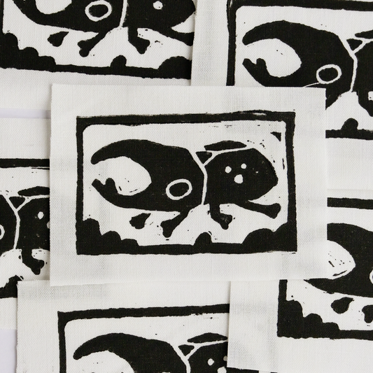 Beetle Blockprint Patch