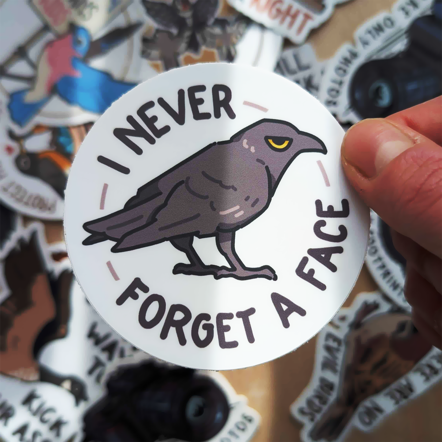 Never Forget a Face Sticker