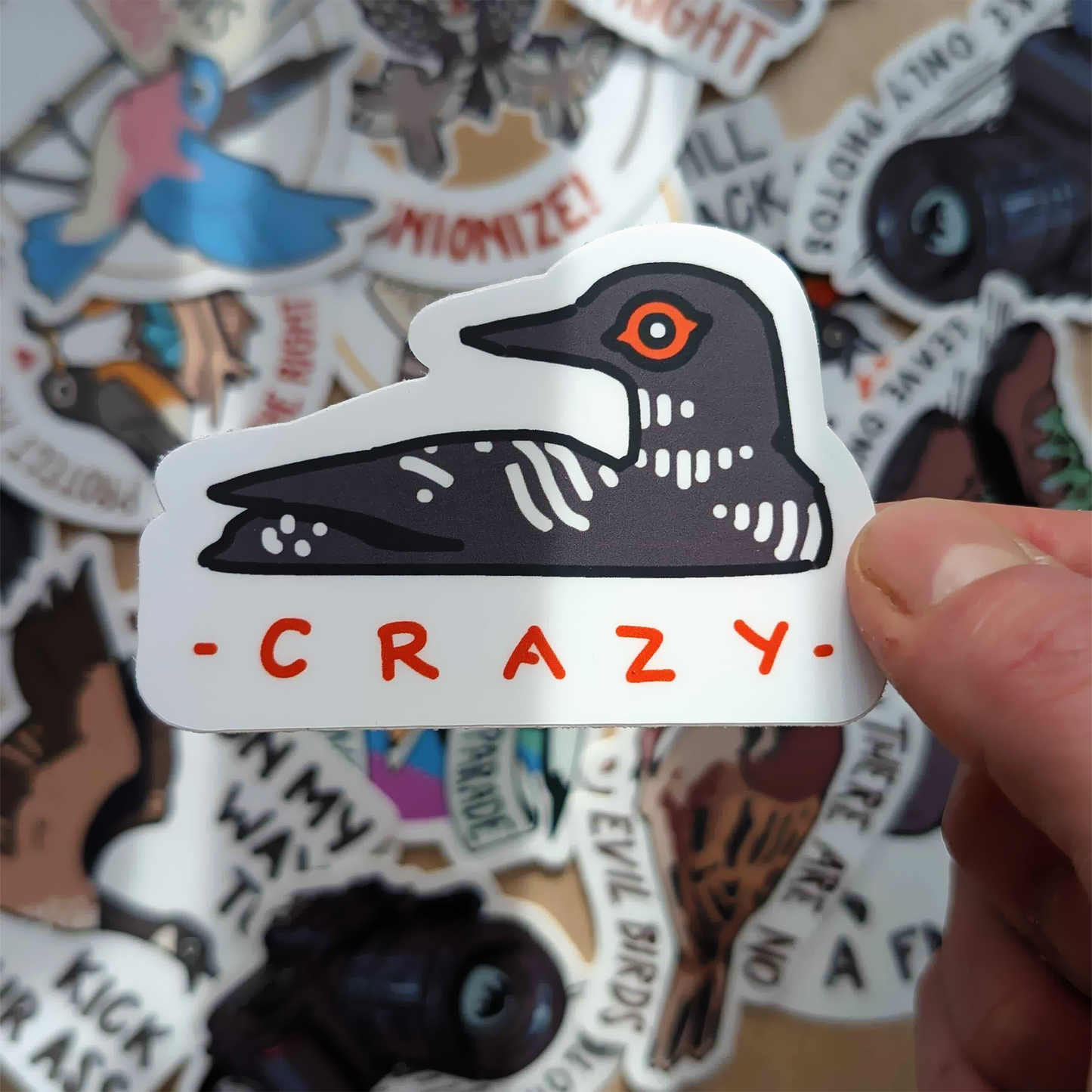 Crazy Sticker