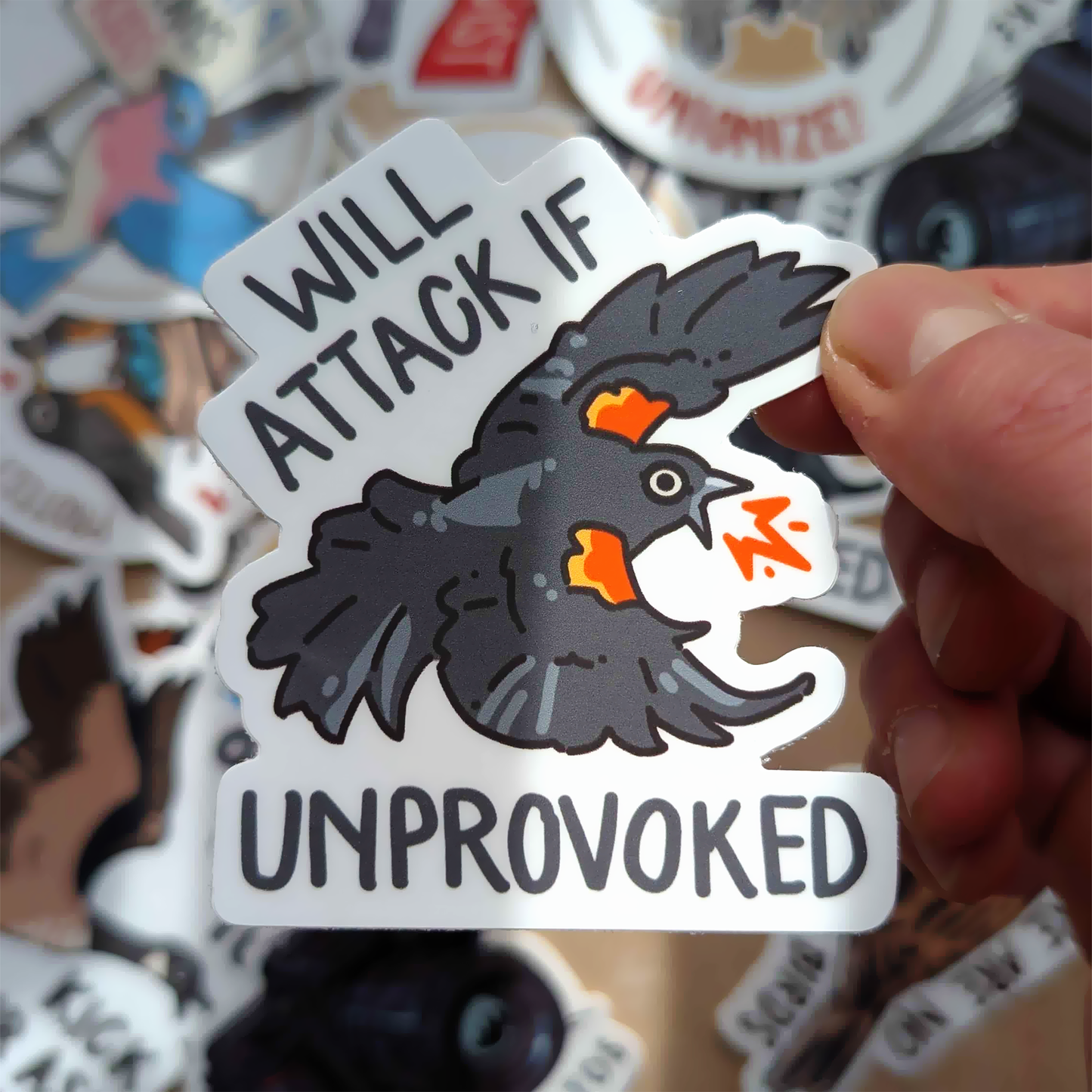 Unprovoked Sticker