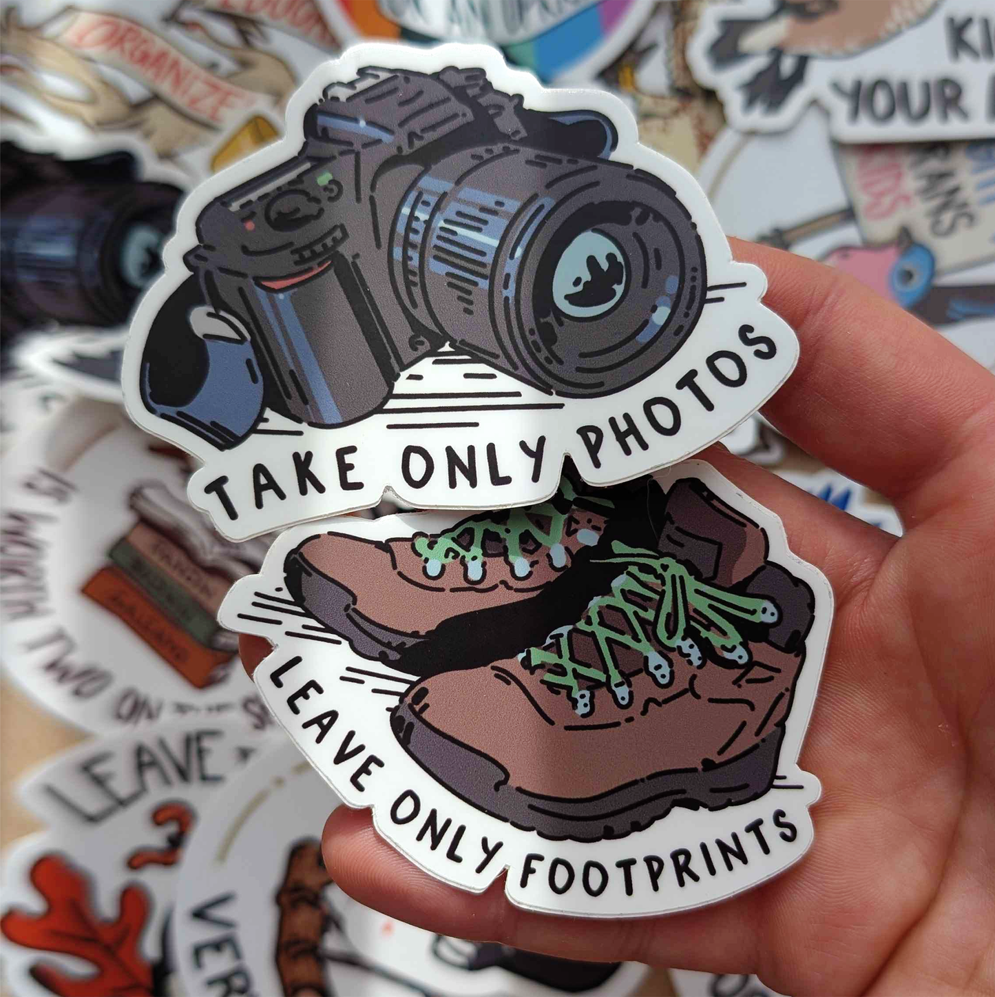 Footprints/Photos Sticker Set