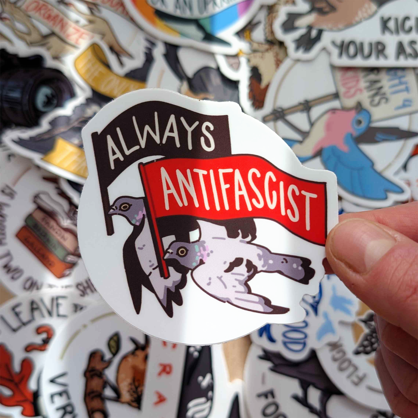 Always Antifascist Sticker