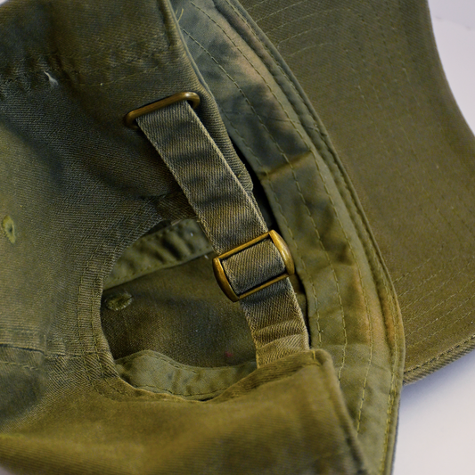 Upcycled Dad Hat: Green Loon