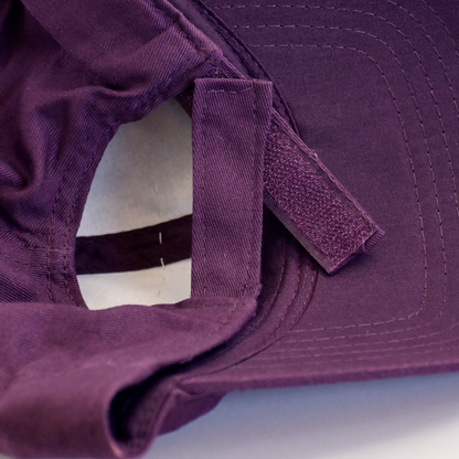Upcycled Dad Hat: Purple Loon