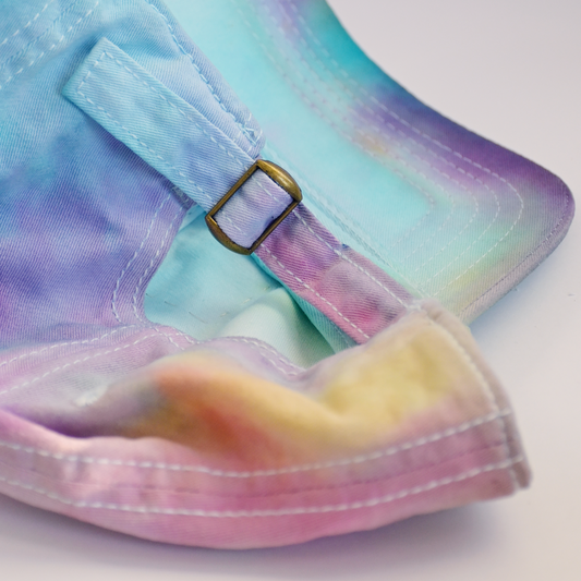 Upcycled Dad Hat: Tye-dye Moth