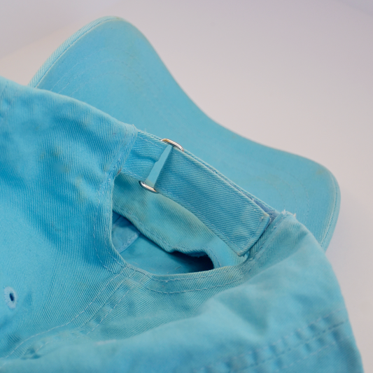 Upcycled Dad Hat: Teal Loon