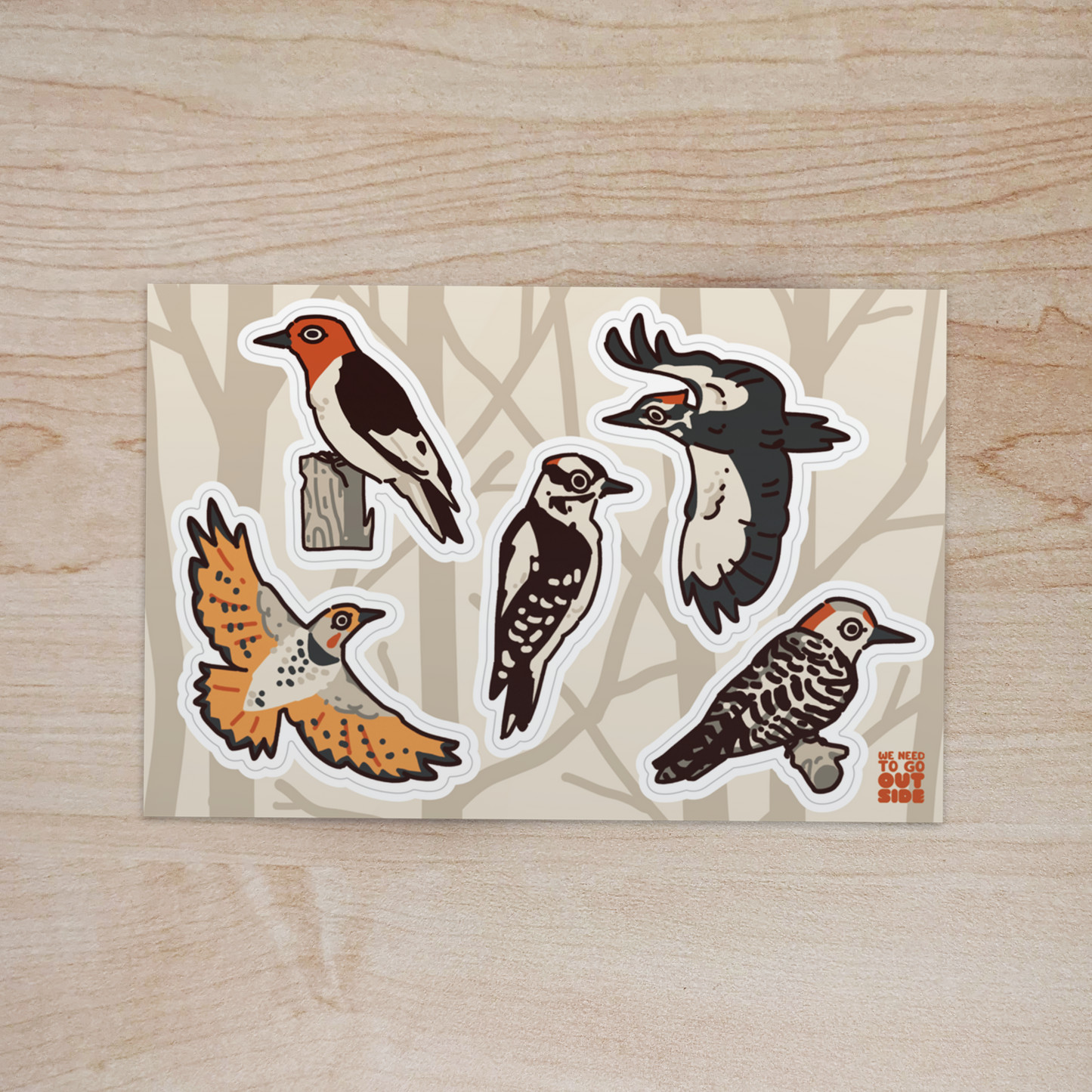 Woodpeckers Sticker Sheet