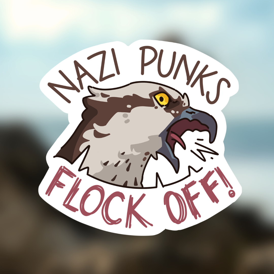 Flock Off Sticker