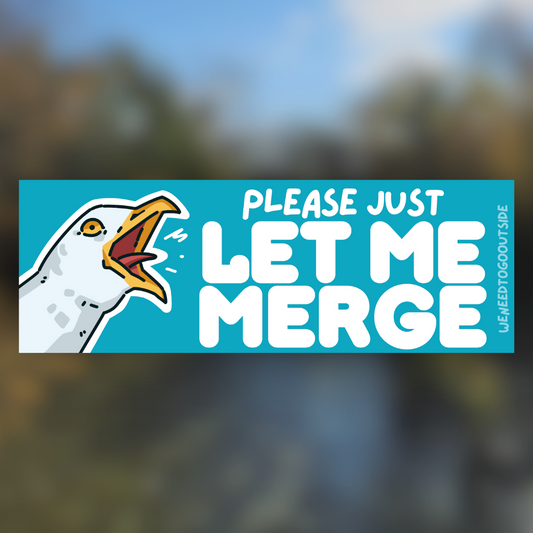 Let Me Merge Bumper Sticker