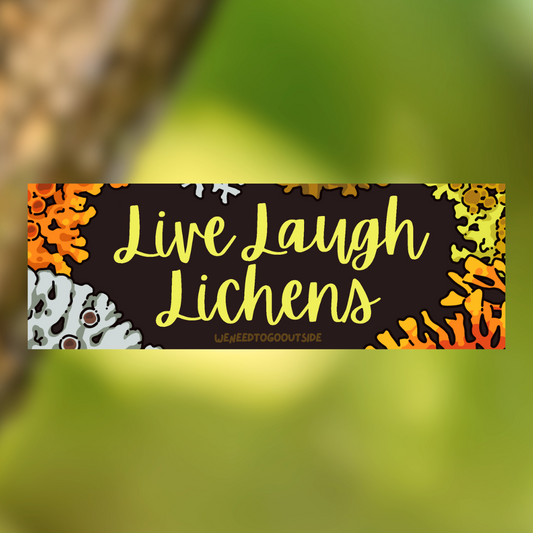 Live Laugh Lichens Bumper Sticker